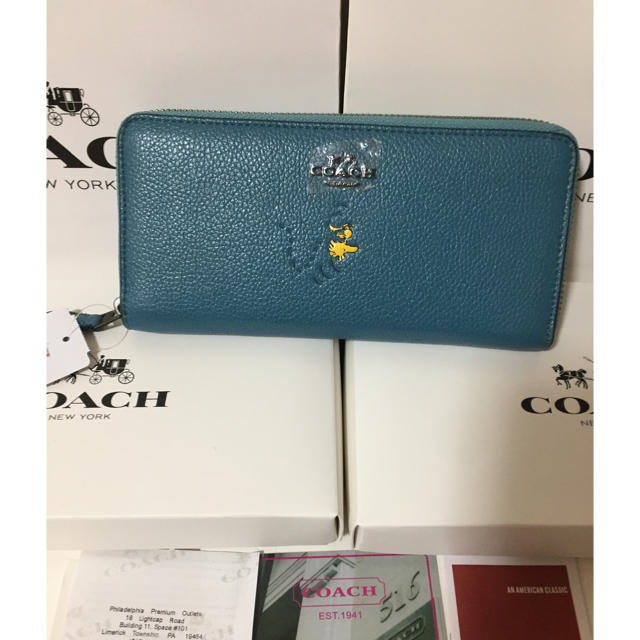 PVC×レザーカラーCOACH  コーチ  長財布