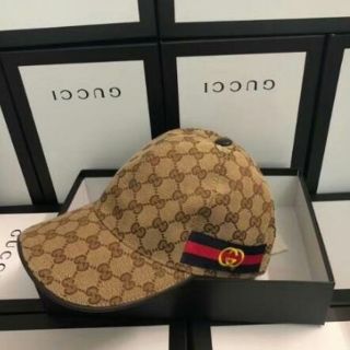 グッチ(Gucci)のGUCCI/グッチ　メンズ　レディースキャンバス ベースボール キャップ男女兼用(キャップ)