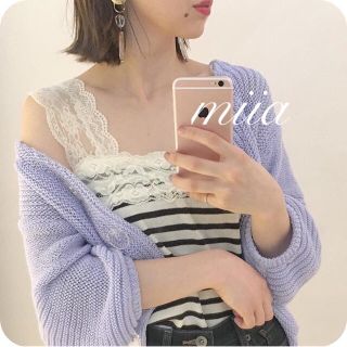 ミスティック(mystic)の新品♡ミスティック♡レースボーダーニットタンク(タンクトップ)