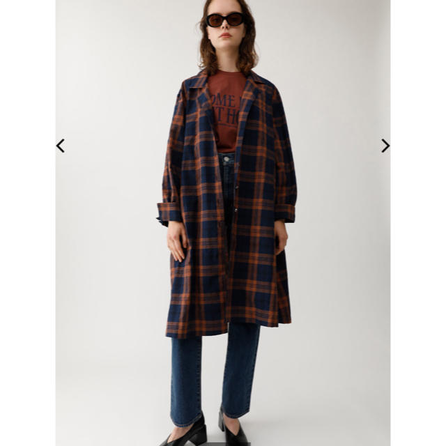 moussy - moussy FAUX PEARL TARTAN LONG SHIRT の通販 by yuu's shop｜マウジーならラクマ