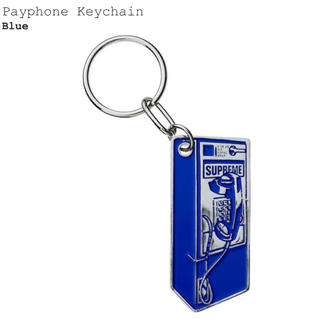 シュプリーム(Supreme)のPayphone Keychain supreme キーホルダー 青(キーホルダー)