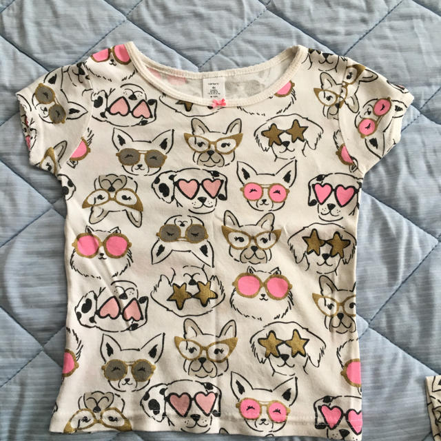 コストコ(コストコ)のコストコ キッズパジャマ(犬柄) キッズ/ベビー/マタニティのキッズ服女の子用(90cm~)(パジャマ)の商品写真