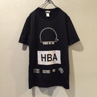 HBA メッシュ フットボールシャツ M 黒 USA製(Tシャツ/カットソー(半袖/袖なし))