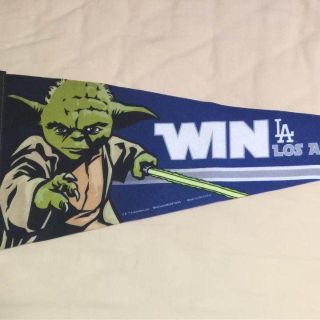 LA dodgers × Star wars ヨーダフラッグ(記念品/関連グッズ)