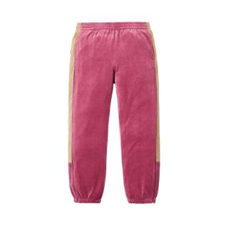 シュプリーム(Supreme)の込 最安 M ピンク supreme velour track pant(その他)