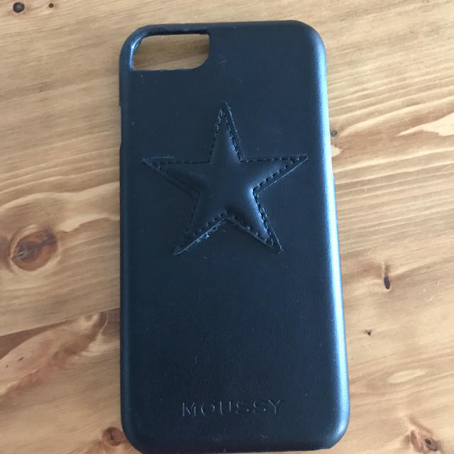 moussy(マウジー)のiPhone7ケース マウジー 星 黒 スマホ/家電/カメラのスマホアクセサリー(iPhoneケース)の商品写真