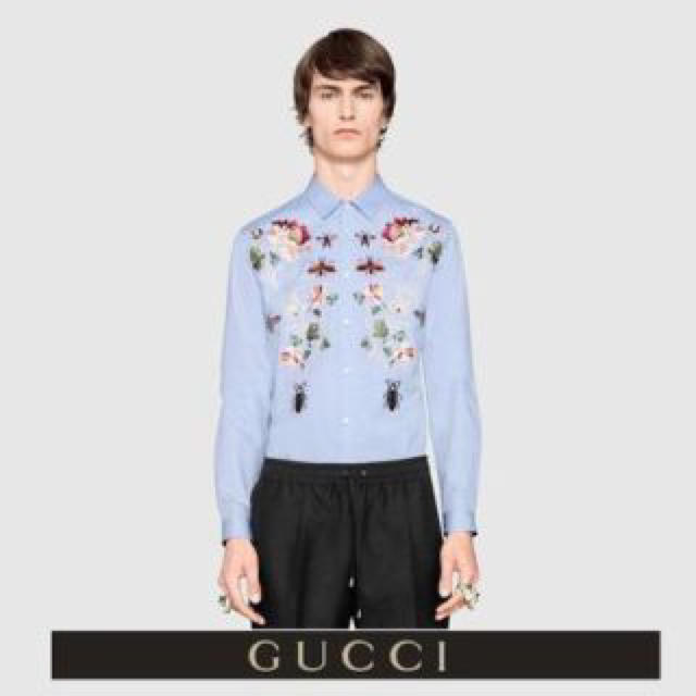 Gucci(グッチ)のgucci 18ss 刺繍シャツ メンズのトップス(シャツ)の商品写真