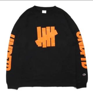 アンディフィーテッド(UNDEFEATED)の黒XL 新品 UNDEFEATED × Champion Logo L/SL (Tシャツ/カットソー(七分/長袖))