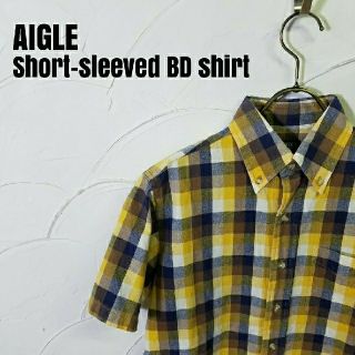 エーグル(AIGLE)のAIGLE/エーグル 半袖 BD チェックシャツ(シャツ)