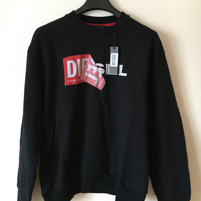 DIESEL(ディーゼル)の値引き不可！ブラックXSサイズ！新品未使用品！ メンズのトップス(スウェット)の商品写真