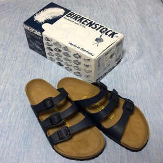 ビルケンシュトック(BIRKENSTOCK)のビルケンシュトック フロリダ ブルー 42 27cm(サンダル)