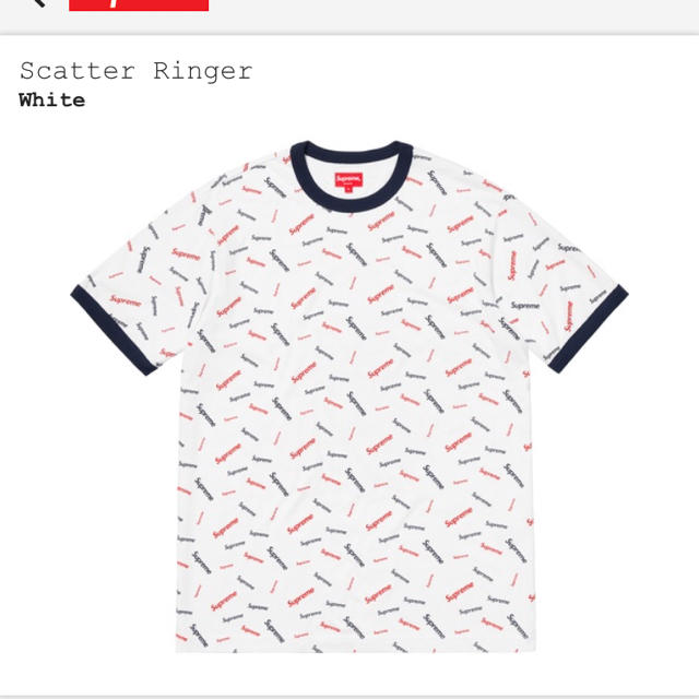 supreme scatter ringer tee XL