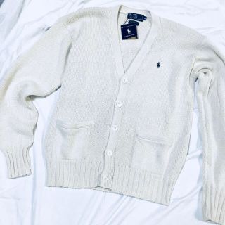 ポロラルフローレン(POLO RALPH LAUREN)の★ラルフローレン カーディガン  コットン ベージュ オフホワイト 生成 (カーディガン)