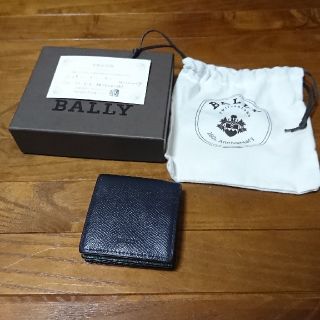 バリー(Bally)のBally バイカラーコインケース バリー ネイビー グリーン 美品 ダブル(コインケース/小銭入れ)