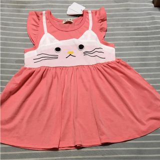 ミアリーメール(MIALY MAIL)の新品 タグ付き ねこチュニック 80  120  130(Tシャツ/カットソー)