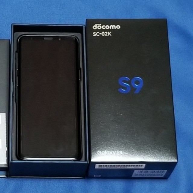 SAMSUNG(サムスン)のGalaxy S9　SC-02K　新品　ブラック　simロック解除済　サムスン スマホ/家電/カメラのスマートフォン/携帯電話(スマートフォン本体)の商品写真