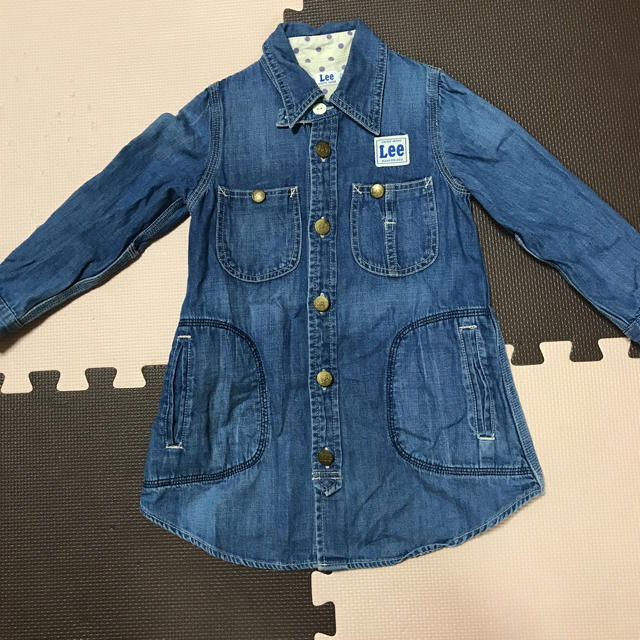 Lee(リー)のLee デニム ワンピース キッズ/ベビー/マタニティのキッズ服女の子用(90cm~)(ワンピース)の商品写真