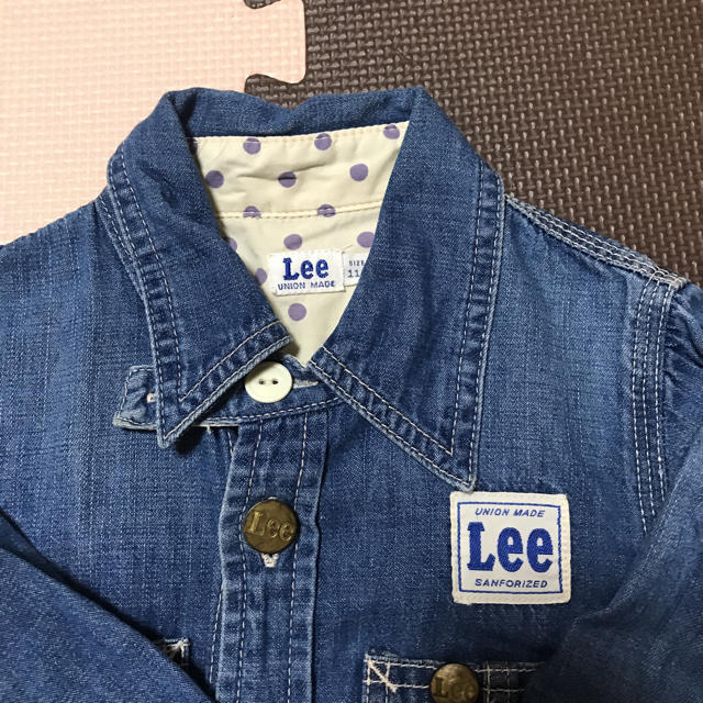 Lee(リー)のLee デニム ワンピース キッズ/ベビー/マタニティのキッズ服女の子用(90cm~)(ワンピース)の商品写真