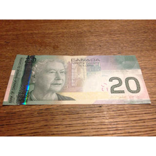 カナダドル 20＄札(貨幣)