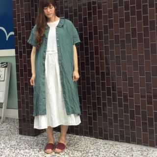 ネストローブ(nest Robe)のnest Robe ネストローブ フリルカラー ワンピース 2017SS(ロングワンピース/マキシワンピース)