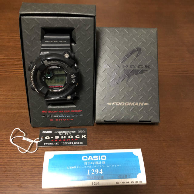 G-SHOCK - 美品 DW-8200Z-1T FROGMAN(フロッグマン)メンイン G-SHOCK - 美品 DW-8200Z-1T FROGMAN(フロッグマン)メンイン