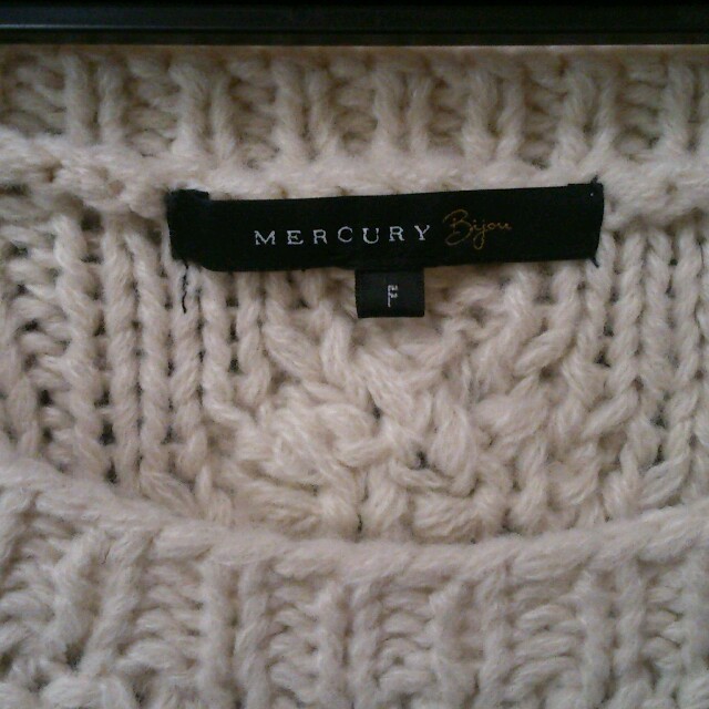 MERCURYDUO(マーキュリーデュオ)のMERCURYDUO ケーブルニット レディースのトップス(ニット/セーター)の商品写真