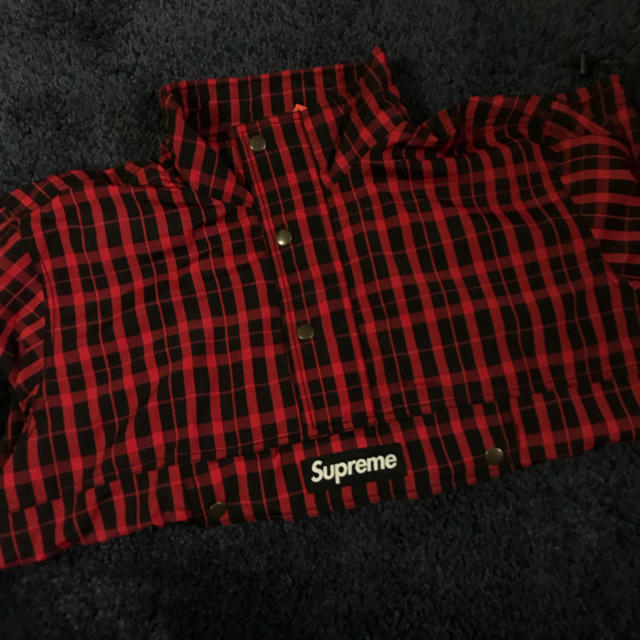 Supreme Nylon Plaid Pullover 赤 S 国内正規品メンズ