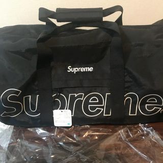 supreme18AW新作ダッフルバッグ黒ボストンバッグシュプリーム