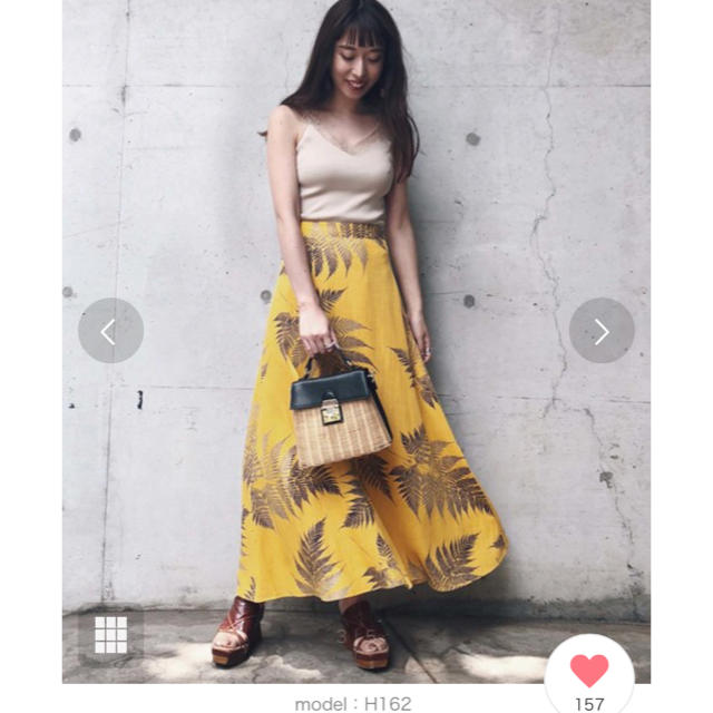 Ameri VINTAGE(アメリヴィンテージ)のHERBAL linen skirt レディースのスカート(ロングスカート)の商品写真