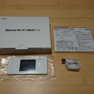 エーユー(au)の【美品】Speed Wi-Fi NEXT W05【ほぼ未使用】(その他)