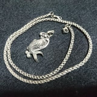 かすう工房 シルバーアクセサリー 鯉 中古(ネックレス)