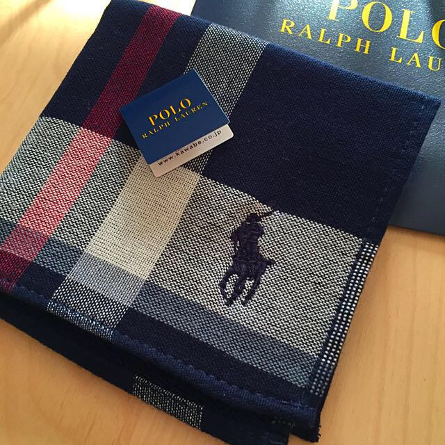 POLO RALPH LAUREN(ポロラルフローレン)のPOLO♡未使用ハンカチ レディースのファッション小物(ハンカチ)の商品写真