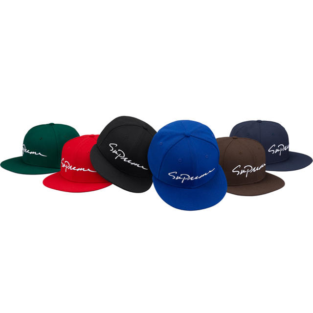 supreme new era cap classic script Green