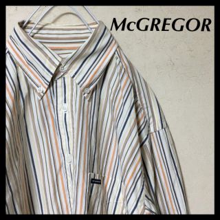 マックレガー(McGREGOR)のMcGREGOR マックレガー 長袖シャツ ストライプ柄(シャツ)