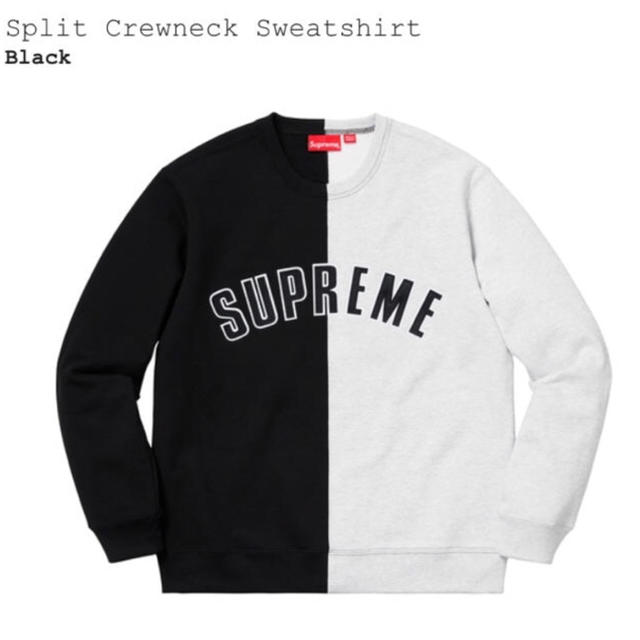 supreme split crewneckスウェット