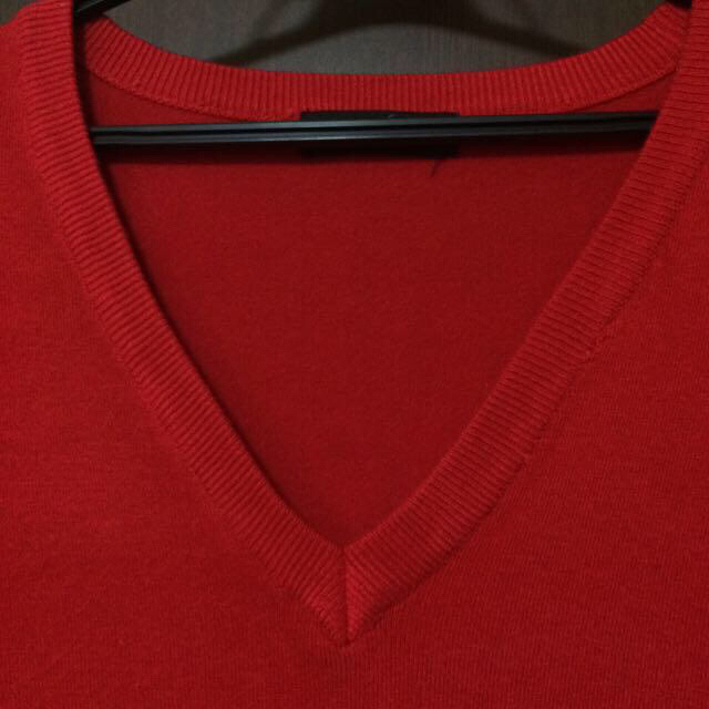 NAVANA(ナバーナ)の赤ロングニット レディースのトップス(ニット/セーター)の商品写真