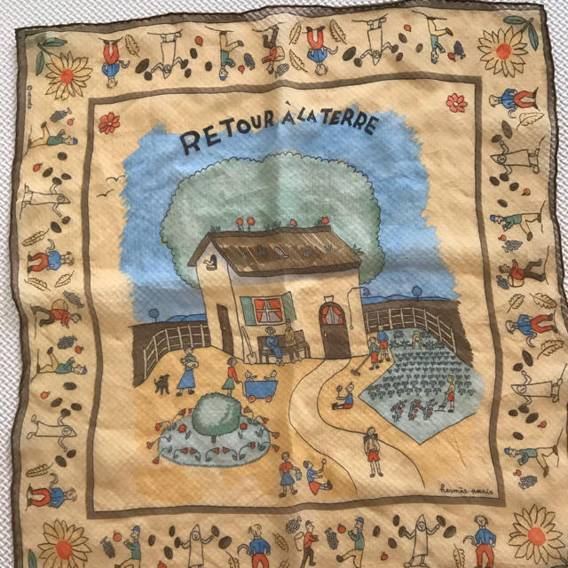 新品】エルメス シフォンスカーフ プチカレ「故郷へ帰る」 - バンダナ
