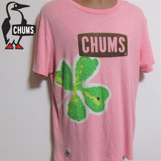チャムス(CHUMS)のCHUMS◆ブランドロゴTEE◆ピンク (Tシャツ/カットソー(半袖/袖なし))