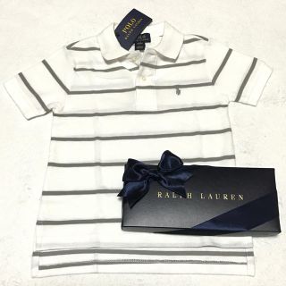 ポロラルフローレン(POLO RALPH LAUREN)の新品✨ラルフローレン ホワイト ポロシャツ 3T/100(Tシャツ/カットソー)