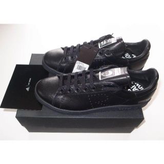 ラフシモンズ(RAF SIMONS)のraf simons ラフシモンズ■adidas スタンスミス black■28(スニーカー)