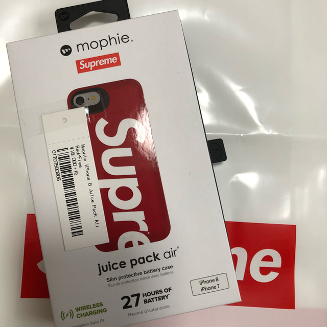 Supreme(シュプリーム)の【送料込】iPhone 8 Juice Pack Air 赤 スマホ/家電/カメラのスマホアクセサリー(iPhoneケース)の商品写真