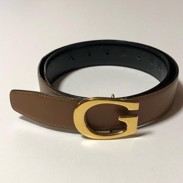 Gucci - GUCCI グッチ リバーシブルベルト 《黒×茶》の通販 by boon