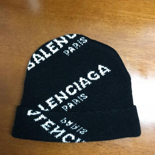 バレンシアガ(Balenciaga)の【確実正規】BALENCIAGA  logo ビーニー(ニット帽/ビーニー)