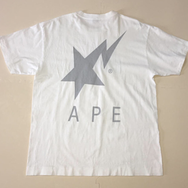 A BATHING APE(アベイシングエイプ)のbape star Tシャツ XLサイズ ホワイト メンズのトップス(Tシャツ/カットソー(半袖/袖なし))の商品写真