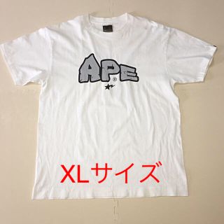 アベイシングエイプ(A BATHING APE)のbape star Tシャツ XLサイズ ホワイト(Tシャツ/カットソー(半袖/袖なし))