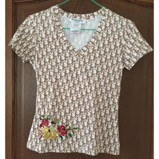 ディオール(Christian Dior) Tシャツ(レディース/半袖)（花柄）の通販 