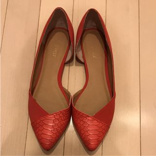 ナインウエスト(NINE WEST)の【ナインウエスト】パンプス ポインテッドトゥ フラット オレンジ(ハイヒール/パンプス)