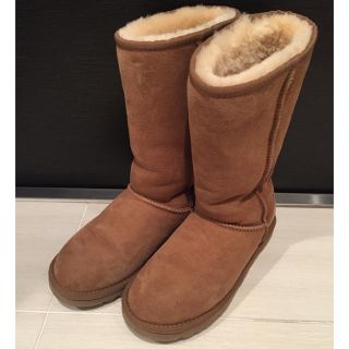 アグ(UGG)のアグ UGG 正規品 中古 ブーツ 美品 サイズ8 23.5〜24 茶 ブラウン(ブーツ)