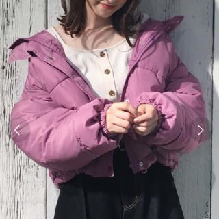 ダブルクローゼット(w closet)のw closet ❤︎ オーバーサイズ ダウンコート ピンク ダブルクローゼット(ダウンコート)