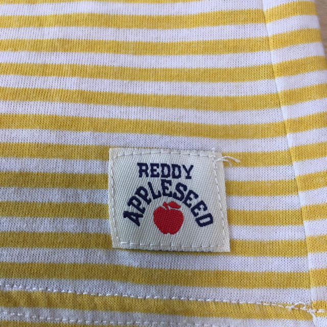 REDDY APPLESEED(レディーアップルシード)のREDDY APPLE SEED★ボリューム袖 ボーダー 刺繍カットソー★110 キッズ/ベビー/マタニティのキッズ服女の子用(90cm~)(Tシャツ/カットソー)の商品写真